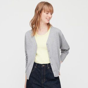 NWT Uniqlo Supima Cotton V Neck Cardigan